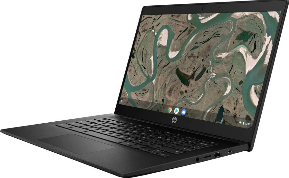 HP Chromebook 14 G7 | 64GB Storage | 4GB DDR4 RAM | 14″ HD 14" WLED 1366 x 768 Display | Chrome OS | 8 Hours Battery | Chrome OS | Black | Updates til 2029