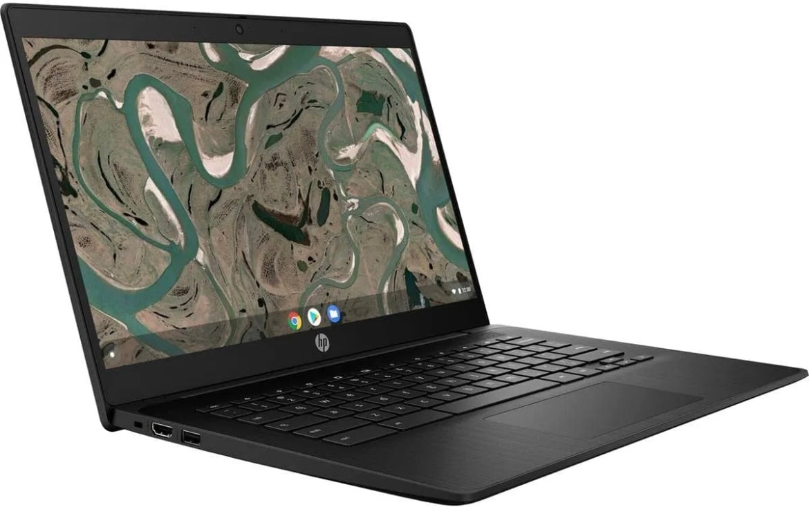 HP Chromebook 14 G7 | 64GB Storage | 4GB DDR4 RAM | 14″ HD 14" WLED 1366 x 768 Display | Chrome OS | 8 Hours Battery | Chrome OS | Black | Updates til 2029