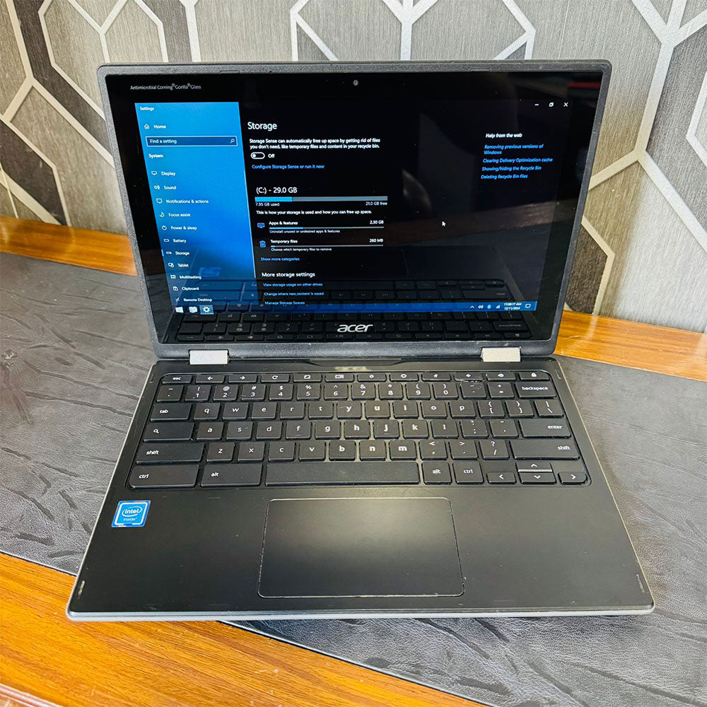 Acer | Chromebook Spin 511 R752T | 32GB Storage | 4GB RAM | Intel UHD Graphics 500 | Intel Celeron N4020 | 11.6″ Display | Windows 10 | ChromeBook Update Till 2029