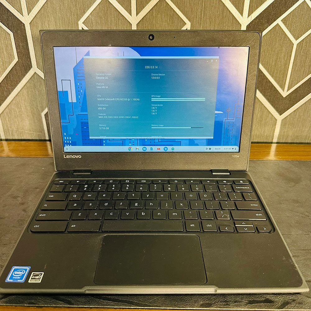 Lenovo | ChromeBook 100E | 4GB RAM | 32GB Storage | 11.6″ Display | Webcam | Playstore Supported | 2027 Updateable | ChromeBook